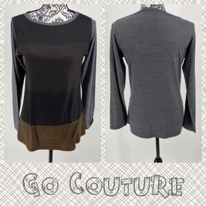 Go Couture color block soft lightweight sweater